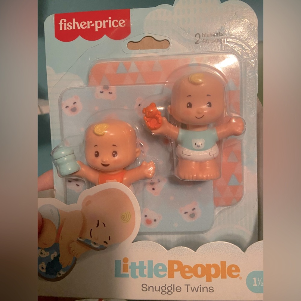 Fisher Price Little People Snuggle Twins BNIB